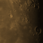 Moon (photos of surface via telescope)