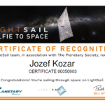 My name in space: Lightsail