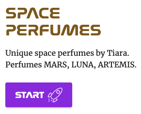 Tiara SPACE PERFUMES - LUNA, MARS ... Tiara parfémy kozmickej edície LUNA, MARS